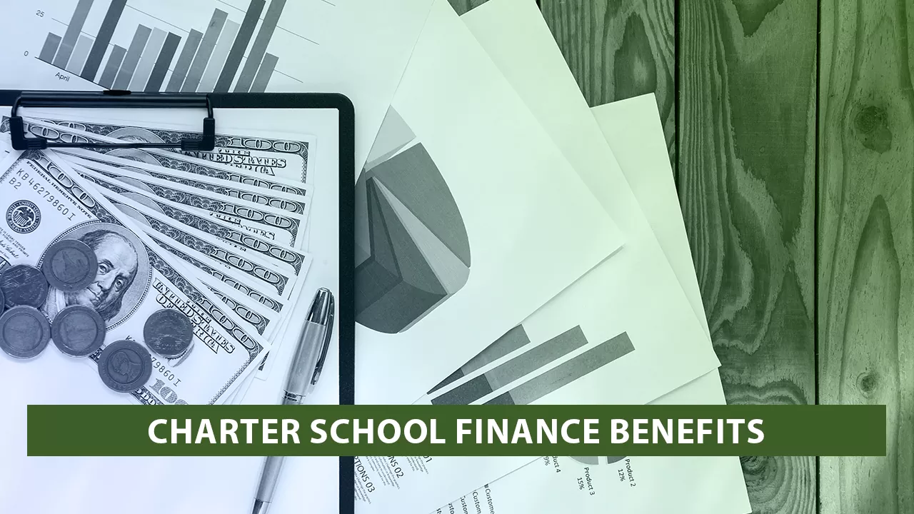 Charter school finance is a service that helps charter schools obtain and manage funding from various sources, such as federal, state, and local governments, while facing a significant funding gap compared to district schools